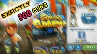 Subway Surfers Game Play Exectly 300 Coins Anti Gamizer