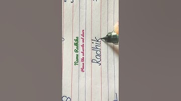 How to write Radhika in simple and beautiful handwriting #viral #shorts #ytshorts #short #english #