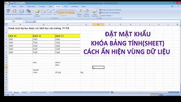 Học excel   Bài 11  Đặt Pass Excel  Bảo vệ bảng tính bằng cách Đặt Pass và khóa bảng tính ẩn dữ liệu