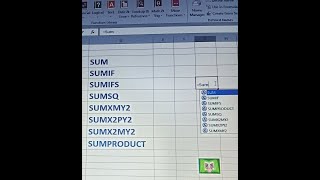 SUM, SUMIF, SUMIFS, SUMSQ, SUMXMY2, SUMS2MY2, SUMX2PY2,SUMPRODUCT functions