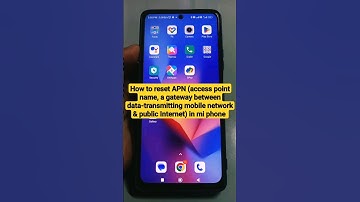 How to reset APN (access point name) in mi phone #mi #youtubeshorts #resetapn