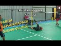 Bapak  bapak siantar main badminton anggar ngogap  partai taruhan  badminton siantar