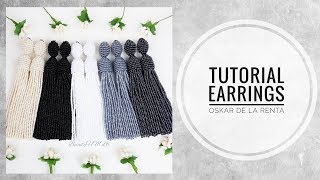 #МК - Серьги Оскар де ла Рента из бисера | #Tutorial - Earrings Oscar de La Renta beaded - Видео от Olesya Litvinenko