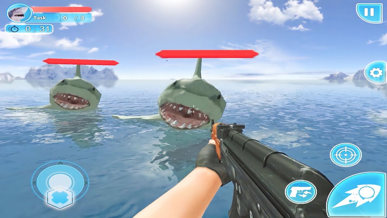 Shark Sniper Hunting Sim _ Android Gameplay - YouTube