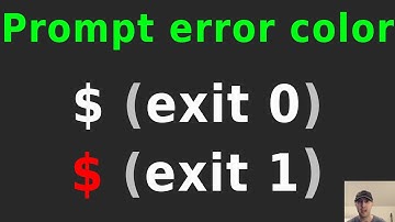 Color Your Shell Prompt Red If the Last Command Threw an Error