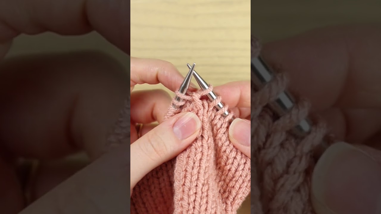 Cable 4 Front (C4F) without a Cable Needle (No CN) - How to Knit