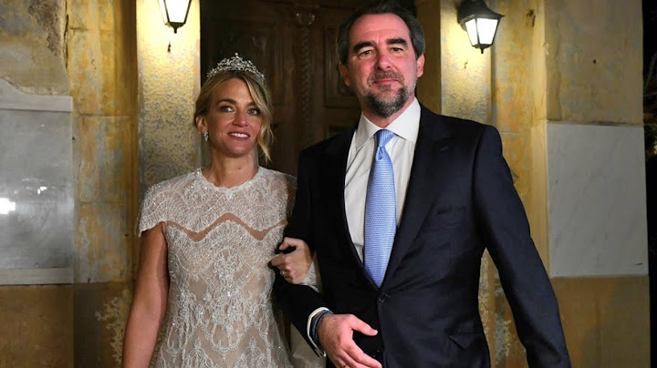 Νικόλαος Ντε Γκρες και Χρυσή Βαρδινογιάννη Παντρεύτηκαν βγήκαν αγκαζέ από την εκκλησία #γαμοσ