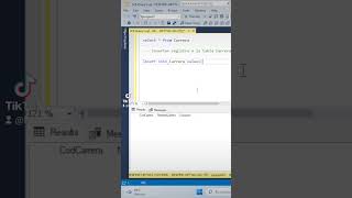 Insertar registro en una tabla en SQL Server #sql #basededatos #exceltips #powerbi