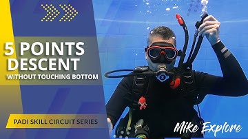 How to 5 Point Descent without Touching Bottom - PADI IDC Skills Circuit
