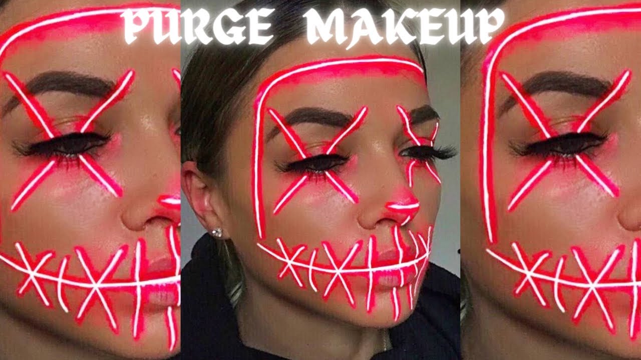 Purge Makeup Tutorial| Halloween Makeup - YouTube