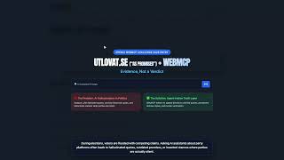 webmcp.utlovat.se — Evidence, Not a Verdict: Non-Partisan Election Fact-Checking via WebMCP
