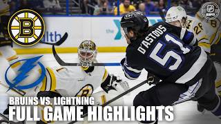 Boston Bruins vs. Tampa Bay Lightning | Full Game Highlights | ESPN NHL
