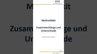 Methodikkit Statistik - Zusammenhänge Und Unterschiede Statistisch Betrachtet