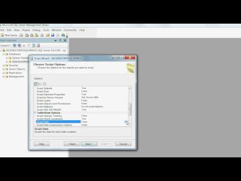 How to generate SQL INSERT scripts for a table using Management Studio of SQL Server 2005/2008