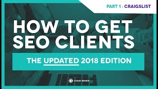 How To Get SEO Clients With Craiglist P1