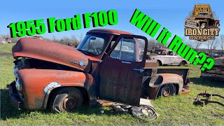 Will it run?? 1955 Ford F100 hasn’t ran in 50 years let’s find out why! Is that a Buick Nail Head? by Iron City Garage 22,698 views 9 months ago 38 minutes