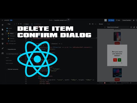 Delete confirmation dialog with Reactjs