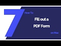 How to Fill out a PDF Form on Mac | PDFelement 7