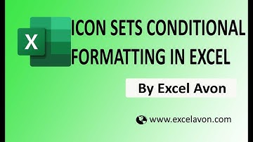 How to add Icon Sets In Conditional Formatting In Excel - Excel Avon
