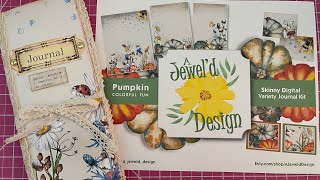 Tall skinny journal. Lets make ephemera for it!  Craft and Chat!