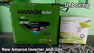 AMARON NEW inverter UPS Unboxing and fitting at home