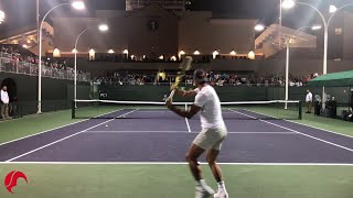 Nadal Intense Training Indian Wells 2019 Tennis - Court Level View