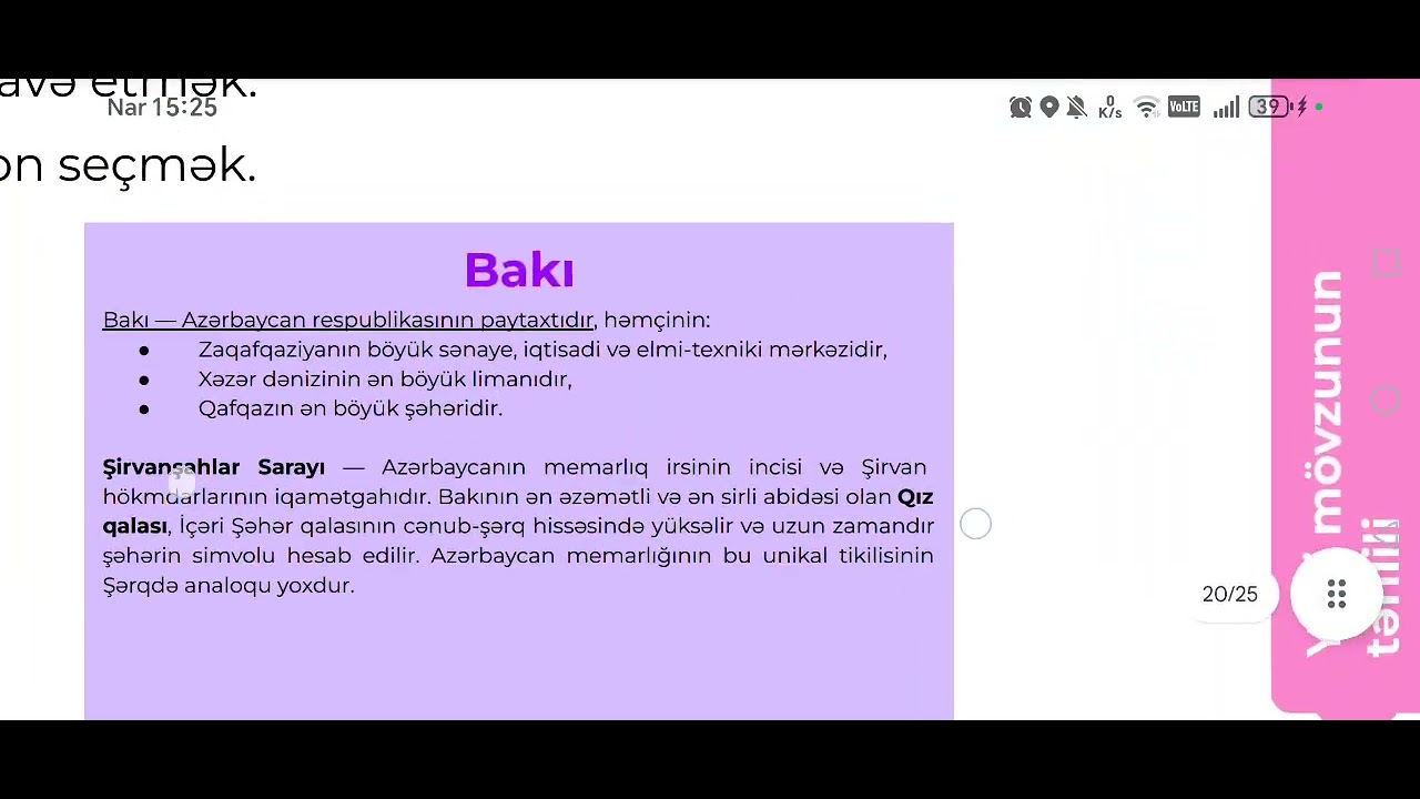 4 cu sinif. Mətnin tərtib olunması. 