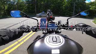 Kawasaki Z900 chasing MV Agusta (ENGINE SOUND ONLY)