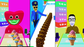 Ice cream🍦 Runner - Gameplay Walkthrough - All Levels (IOS, Android)