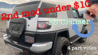 FJ Cruiser 2nd modification for under $10 a must do for a clean ride and showing it off well