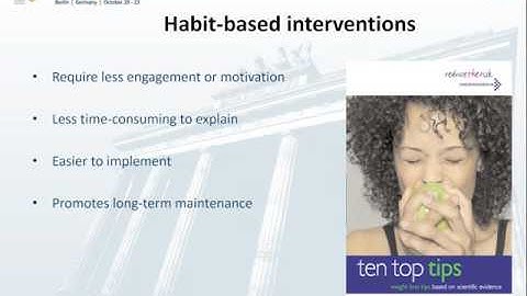 Innovative behavioural interventions