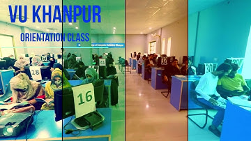 Virtual University Khanpur Campus Orientation Class Fall2022 Session | @VUkhanpur
