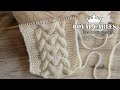 👑 Королевская коса спицами 👑 Royal cables knitting pattern 👑