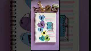 Easy front page decoration for notebook #art #design #shorts
