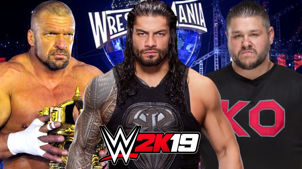 WWE 2K19 | Трипл Эйч против Романа Рейнса против Кевина Оуэнса