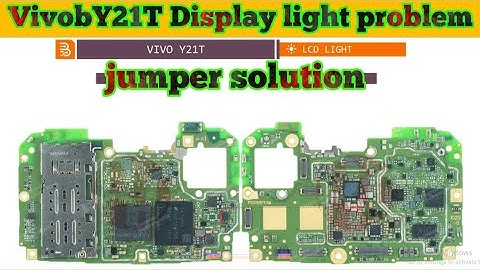Vivo Y21T Display light problem jumper solution|#youtubeviralvideo