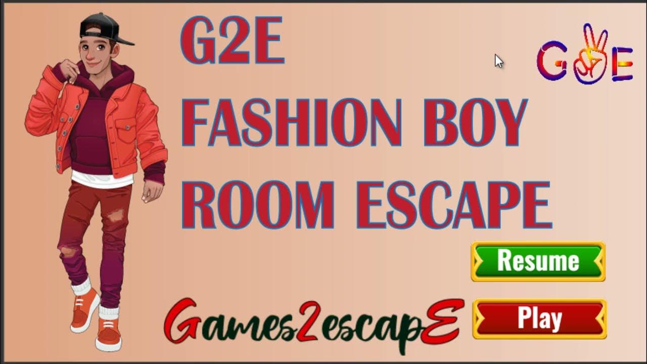 G2E Fashion Boy Room Escape Walkthrough YouTube