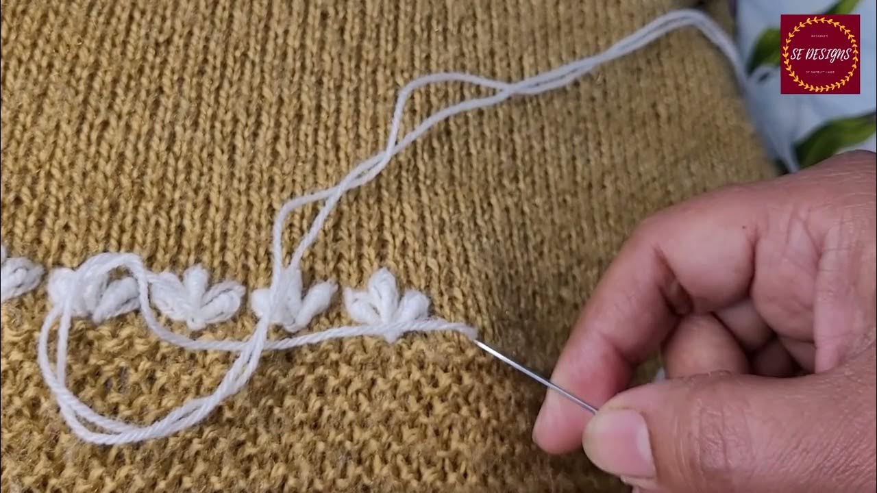 Embroidery on Knitwear!  Community tutorials #withme 
