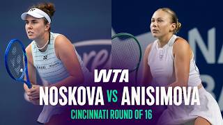 Linda Noskova vs. Amanda Anisimova | 2026 Cincinnati Round of 16 | WTA Match Highlights