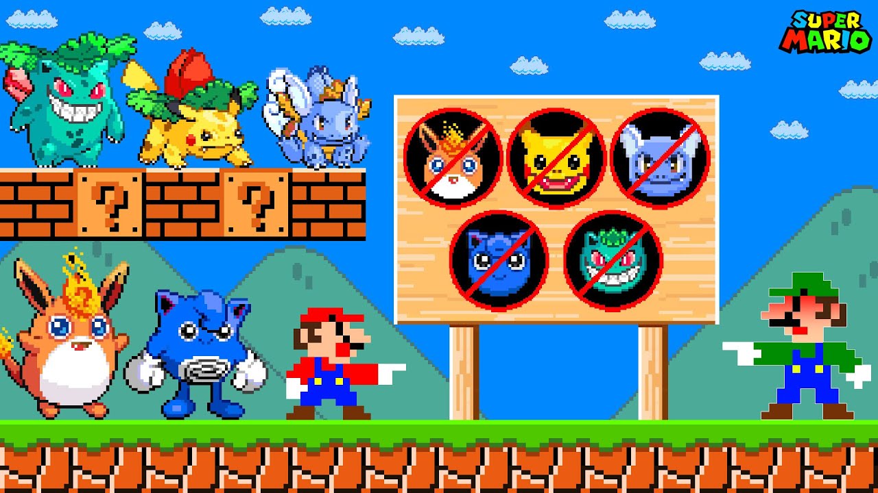 Mario and Luigi. What if All Pokémon Fusion are Forbidden here...