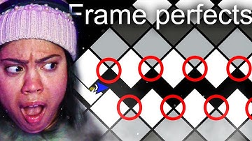 MOM REACTING to IMPOSSIBLE Geometry Dash Level FRAME PERFECT Counters...