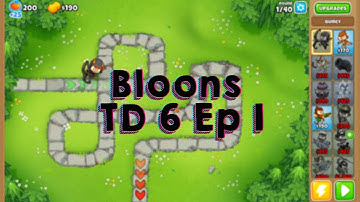 Bloons Tower Defense 6 E1 - Monkey Meadow Easy Gameplay - No Commentary