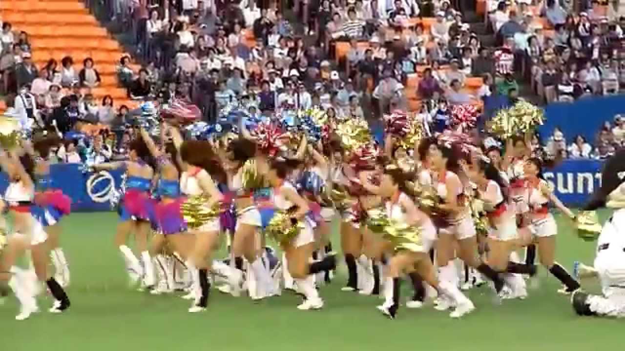 M☆Splash!!&チアドラゴンズオープニングダンス◆2010.5.18 千葉マリン クールビズ 女性
