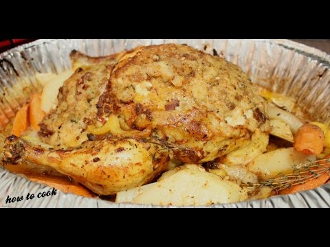 HOW TO BAKE / ROAST CHICKEN OR TURKEY IN THE OVEN #JAMAICANCOOKING