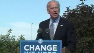 Joe Biden Calls out John McCain in Springfield, MO 10-10-08