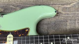 MyDream Partcaster Custom Built - Surf Green over Sunburst Izabella