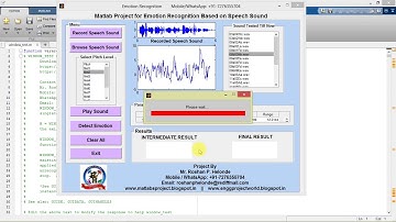 Emotion Recognition Based on Speech Sound Using Matlab Project Code