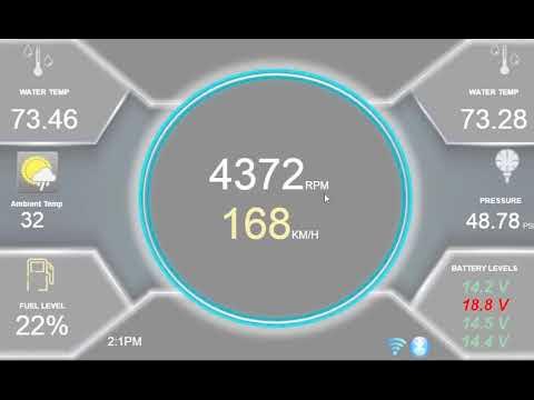 RASPBERRY PI AND ARDUINO CAR DASHBOARD - YouTube
