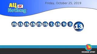 WI Lottery DailyLotto_AoN 10/25/2019