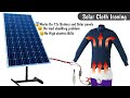 How To Make 12v Solar Cloth Iron using Glow Plug